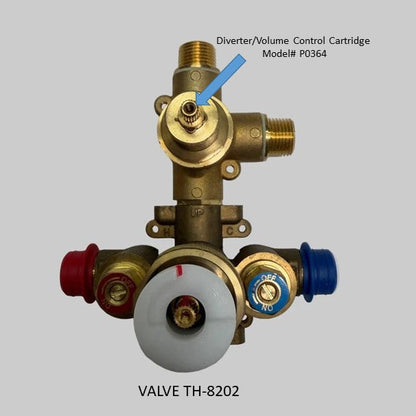 P0364  -  CARTRIDGE for TH-8202 2-way Diverter/Volume control (shared)