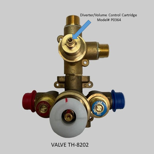 P0364  -  CARTRIDGE for TH-8202 2-way Diverter/Volume control (shared)