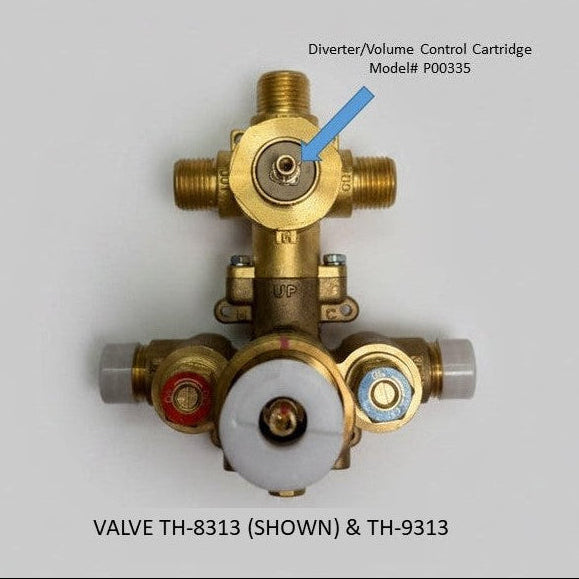 P00335  -  CARTRIDGE for TH-8313 & TH-9313 3-way Diverter/Volume control (shared)