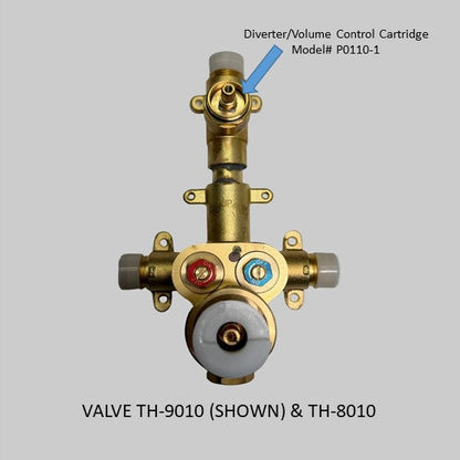 P0110-1  -  CARTRIDGE for TH-8010 & TH-9010 1-way Diverter/Volume control