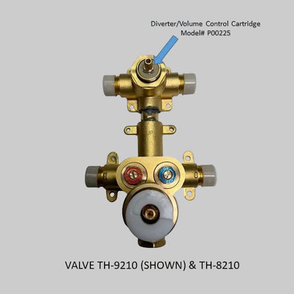 P00225  -  CARTRIDGE for TH-8210 & TH-9210 2-way Diverter/Volume control (non-shared)