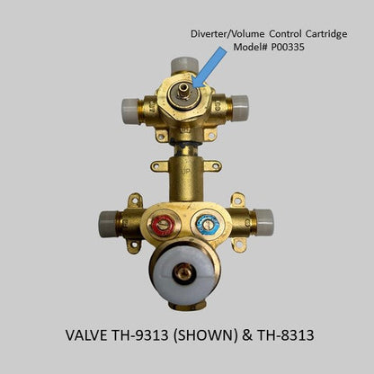 P00335  -  CARTRIDGE for TH-8313 & TH-9313 3-way Diverter/Volume control (shared)