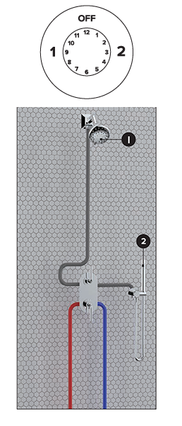P00225  -  CARTRIDGE for TH-8210 & TH-9210 2-way Diverter/Volume control (non-shared)